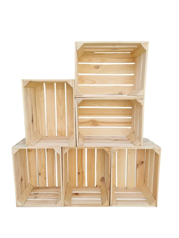 Cassetta in legno 40x30x23 cm – finitura naturale o effetto bruciato – stoccaggio e decorazione – Cassainlegno